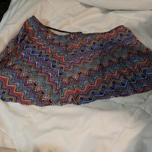 Profile By Gottex Red Orange Mini Skater Swim Coverup